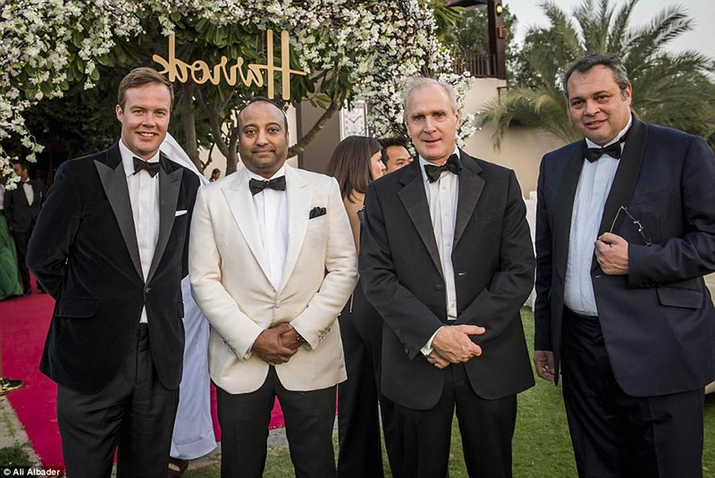 Co-founder Ed Olver, Ron Wahid of RJI Capital, Robin Peel of Bentley and Christophe Degl'Innocenti at British Polo Day Abu Dhabi