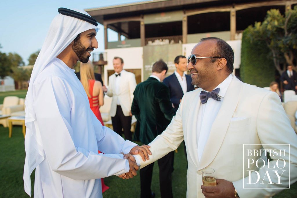 RJI Capital Chairman and CEO M. Ron Wahid shaking hands with HH Sheikh Shakhboot bin Nahyan bin Mubarak al Nahyan Credits: Sam Churchill